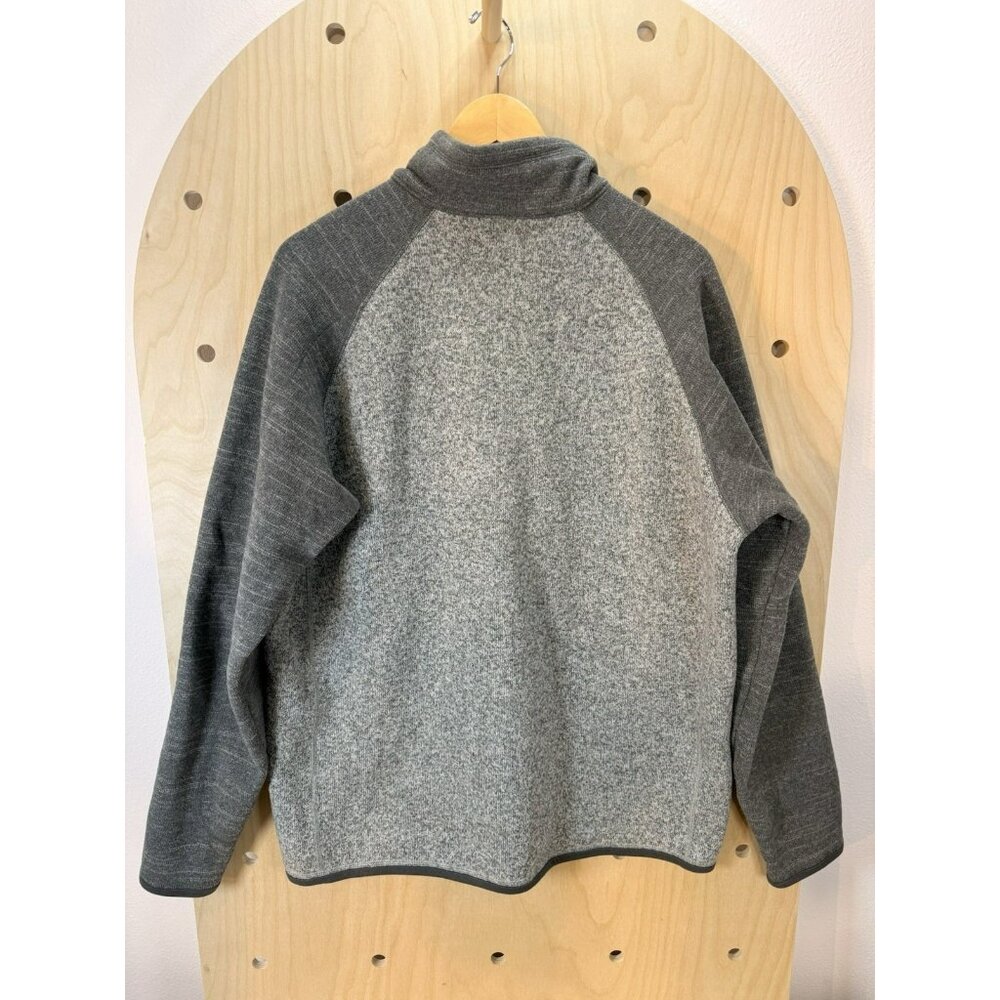 Patagonia Better Sweater Men's XL Two Tone Gray Fleece 1/4 Zip Pullover - Picture 11 of 14